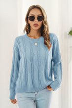 Load image into Gallery viewer, Round Neck Long Sleeve Sweater