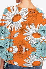 Load image into Gallery viewer, Printed Deep V Tie Hem Blouse