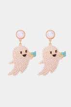 Load image into Gallery viewer, Ghost Shape Synthetic Pearl Dangle Earrings