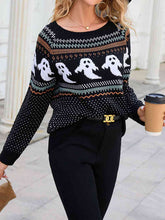 Load image into Gallery viewer, Ghost Round Neck Sweater