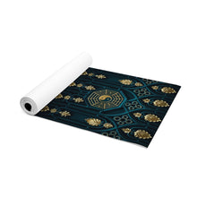 Load image into Gallery viewer, Blue &amp; Gold Peace Foam Yoga Mat