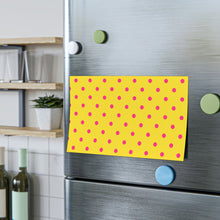 Load image into Gallery viewer, Yellow &amp; Hot Pink Polka Dots Post-it® Note Pads