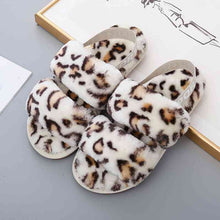 Load image into Gallery viewer, Faux Fur Open Toe Slippers