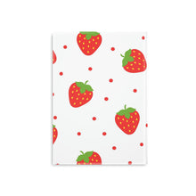 Load image into Gallery viewer, Sweet Strawberries Hardcover Notebook