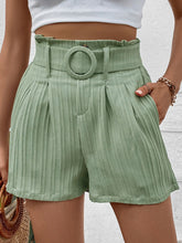 Load image into Gallery viewer, Belted Shorts with Pockets
