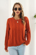 Load image into Gallery viewer, Round Neck Long Sleeve Sweater