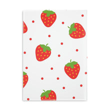 Load image into Gallery viewer, Sweet Strawberries Hardcover Notebook
