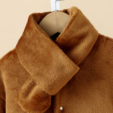 Load image into Gallery viewer, Long Sleeve Buttoned Dropped Shoulder Coat