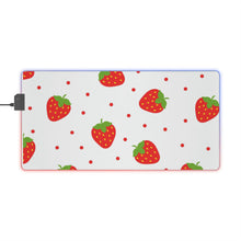 Load image into Gallery viewer, &quot;Sweet Strawberries&quot; XXL LED Gaming Mouse Pad