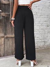Load image into Gallery viewer, Ruched High Waist Straight Leg Pants