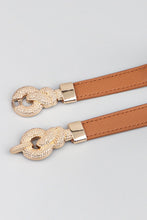 Load image into Gallery viewer, Zinc Alloy Buckle PU Leather Belt