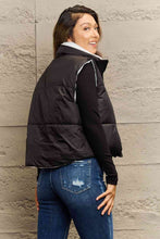 Load image into Gallery viewer, Zip-Up Drawstring Puffer Vest