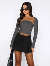 Load image into Gallery viewer, Cutout Raglan Sleeve Bolero and Tube Top