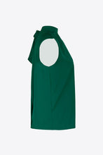 Load image into Gallery viewer, Tied Mock Neck Blouse