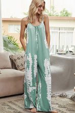 Load image into Gallery viewer, Tie-Dye Spaghetti Strap Jumpsuit with Pockets