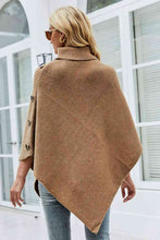 Load image into Gallery viewer, Turtleneck Buttoned Poncho