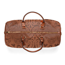 Load image into Gallery viewer, Brown Paisley Waterproof Travel Bag