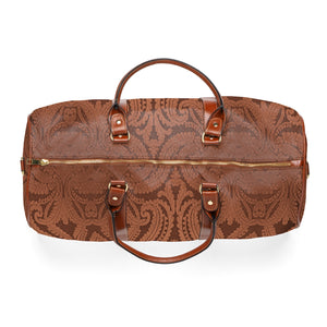 Brown Paisley Waterproof Travel Bag