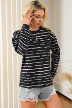 Load image into Gallery viewer, Striped Round Neck Long Sleeve T-Shirt