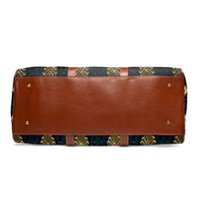 Load image into Gallery viewer, Blue and Gold Design Waterproof Travel Bag