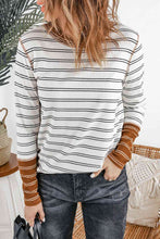 Load image into Gallery viewer, Two-Tone Striped Long Sleeve Top