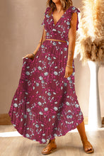 Load image into Gallery viewer, Tie Back Cropped Top and Maxi Skirt Set