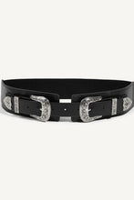 Load image into Gallery viewer, Double Buckle PU Leather Belt