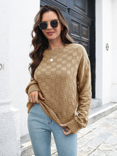 Load image into Gallery viewer, Round Neck Dropped Shoulder Sweater