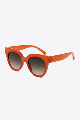 Burnt Orange Round Sunglasses