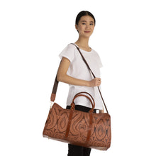 Load image into Gallery viewer, Brown Paisley Waterproof Travel Bag