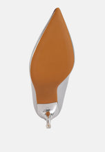 Load image into Gallery viewer, poudre metallic patent faux leather pumps-10