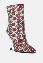 Load image into Gallery viewer, precious mirror embellished high ankle boots-1