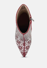Load image into Gallery viewer, precious mirror embellished high ankle boots-3