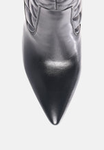 Load image into Gallery viewer, quilt knee high block heeled boots-9