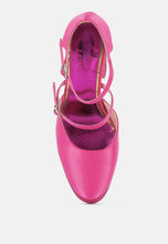 Load image into Gallery viewer, shiver rhinestones embellished platform mary jane sandals-9