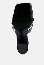 Load image into Gallery viewer, snatched intertwined toe ring heeled sandals-15