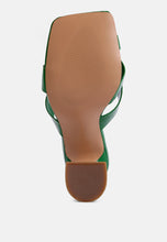 Load image into Gallery viewer, snatched intertwined toe ring heeled sandals-5