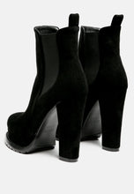 Load image into Gallery viewer, spire suede block heeled boots-7