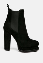 Load image into Gallery viewer, spire suede block heeled boots-5