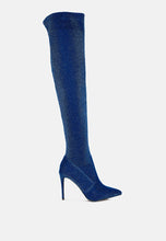 Load image into Gallery viewer, tigerlily knitted stiletto long boots-10