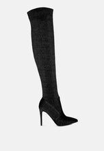 Load image into Gallery viewer, tigerlily knitted stiletto long boots-15