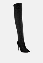 Load image into Gallery viewer, tigerlily knitted stiletto long boots-16