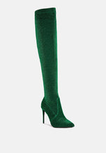 Load image into Gallery viewer, tigerlily knitted stiletto long boots-1