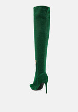 Load image into Gallery viewer, tigerlily knitted stiletto long boots-2