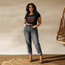 Load image into Gallery viewer, &quot;Educated, Motivated, Elevated &amp; Melanated&quot; Women’s Crop Tee