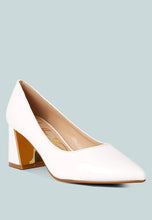 Load image into Gallery viewer, zaila metallic accent block heel pumps-10
