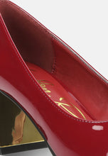 Load image into Gallery viewer, zaila metallic accent block heel pumps-6
